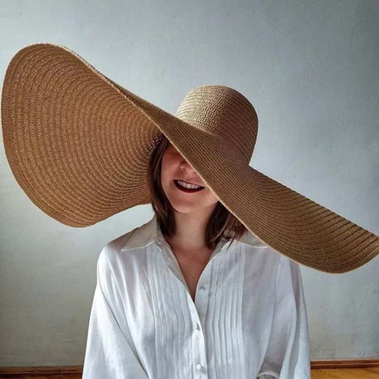 Seaside Beach Sun Hat Oversized Straw Hat
