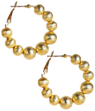 Trendy Gold Hoop Earrings
