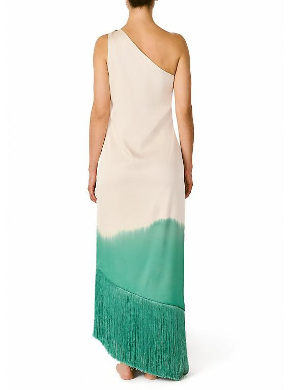 Fringed Ombré Maxi Dress