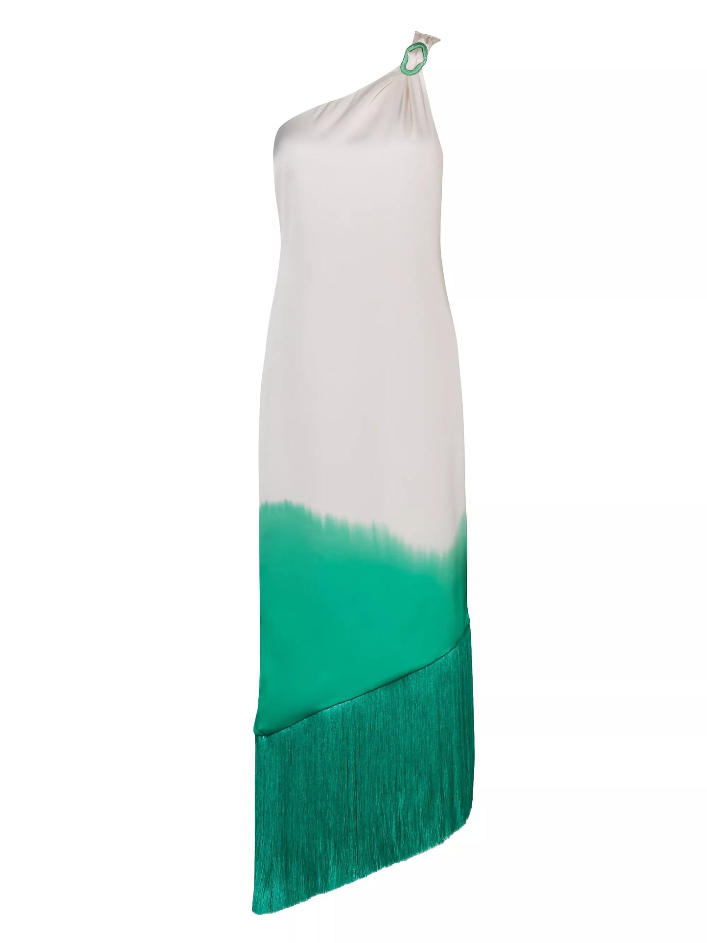 Fringed Ombré Maxi Dress