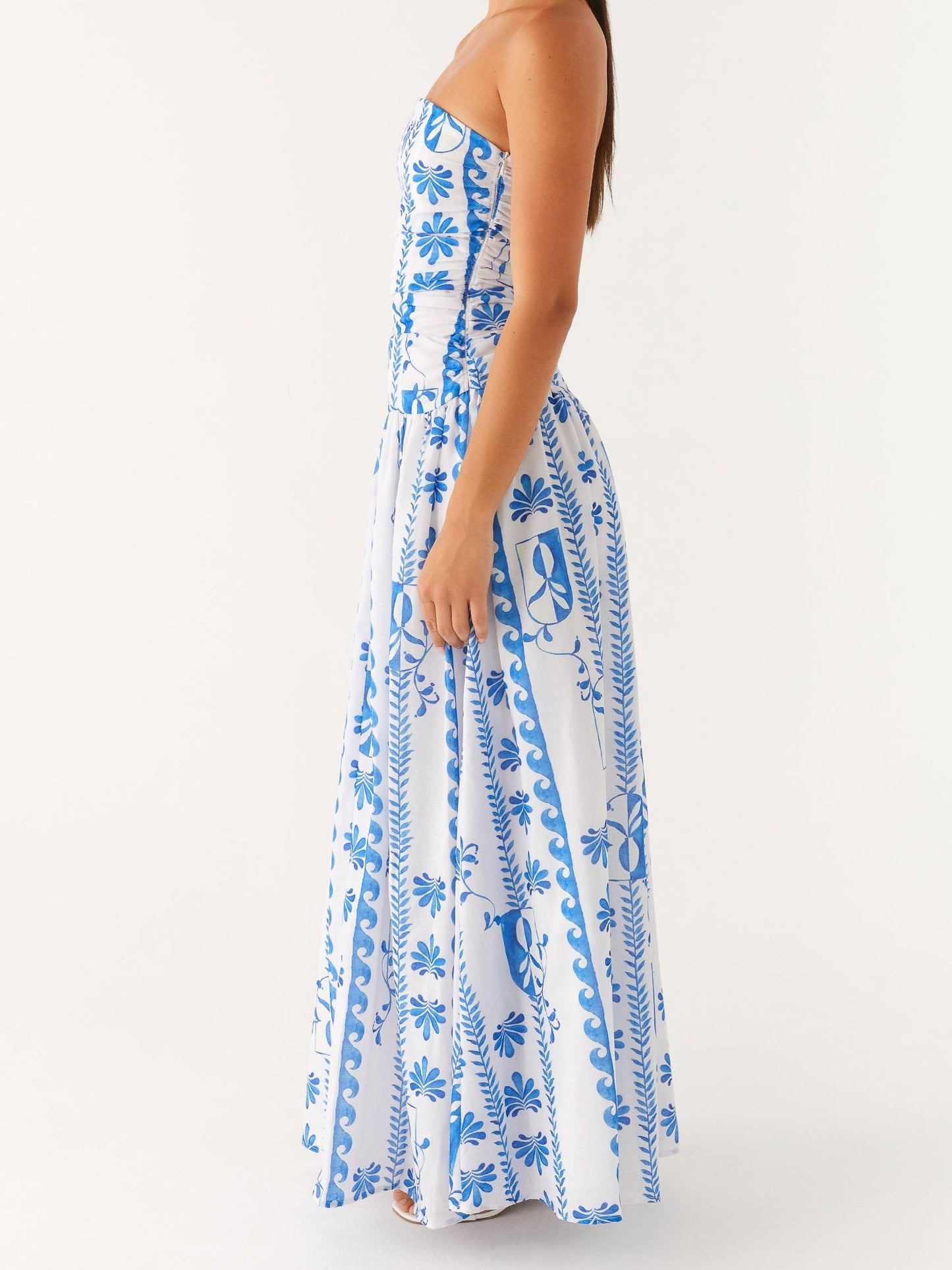 Floral Wave Maxi Dress