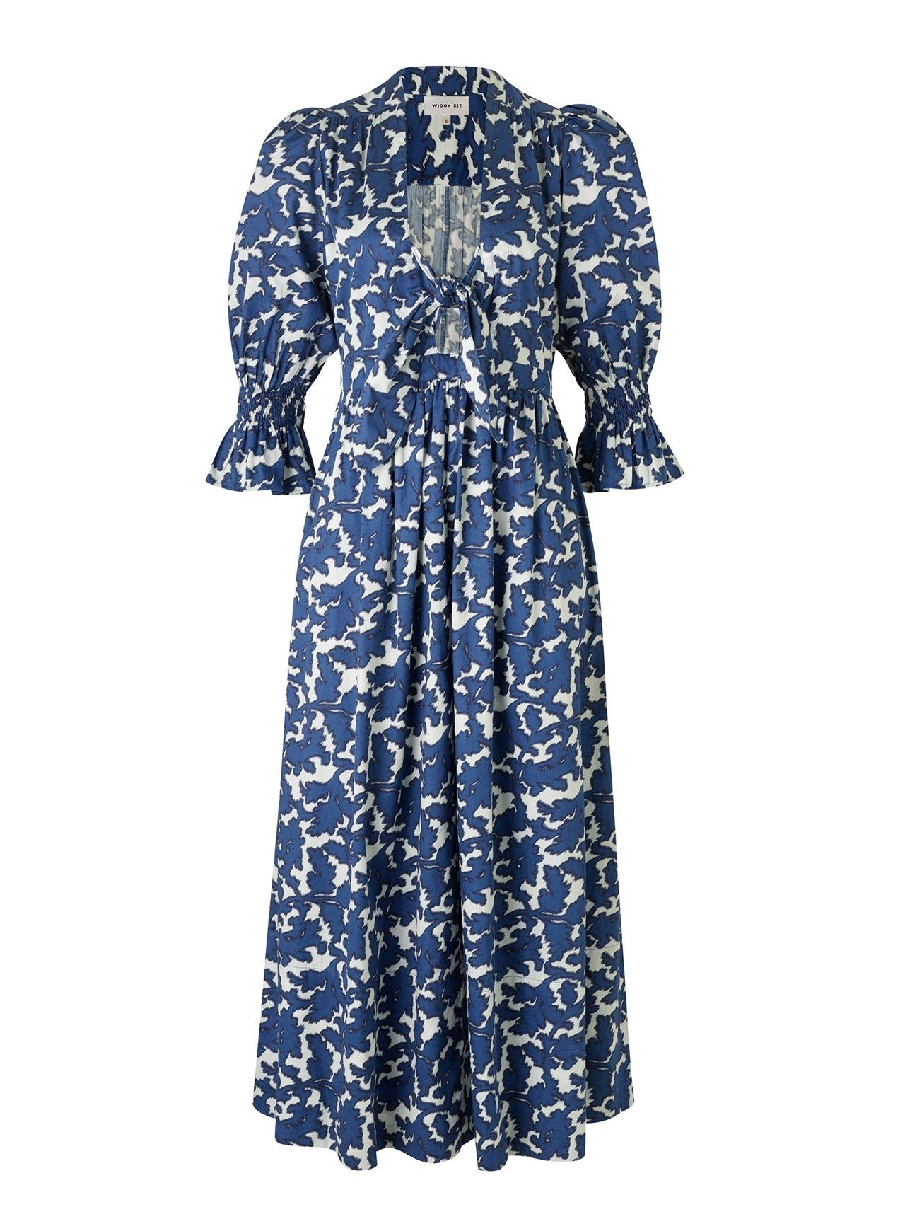 Vintage Blue Print Dress