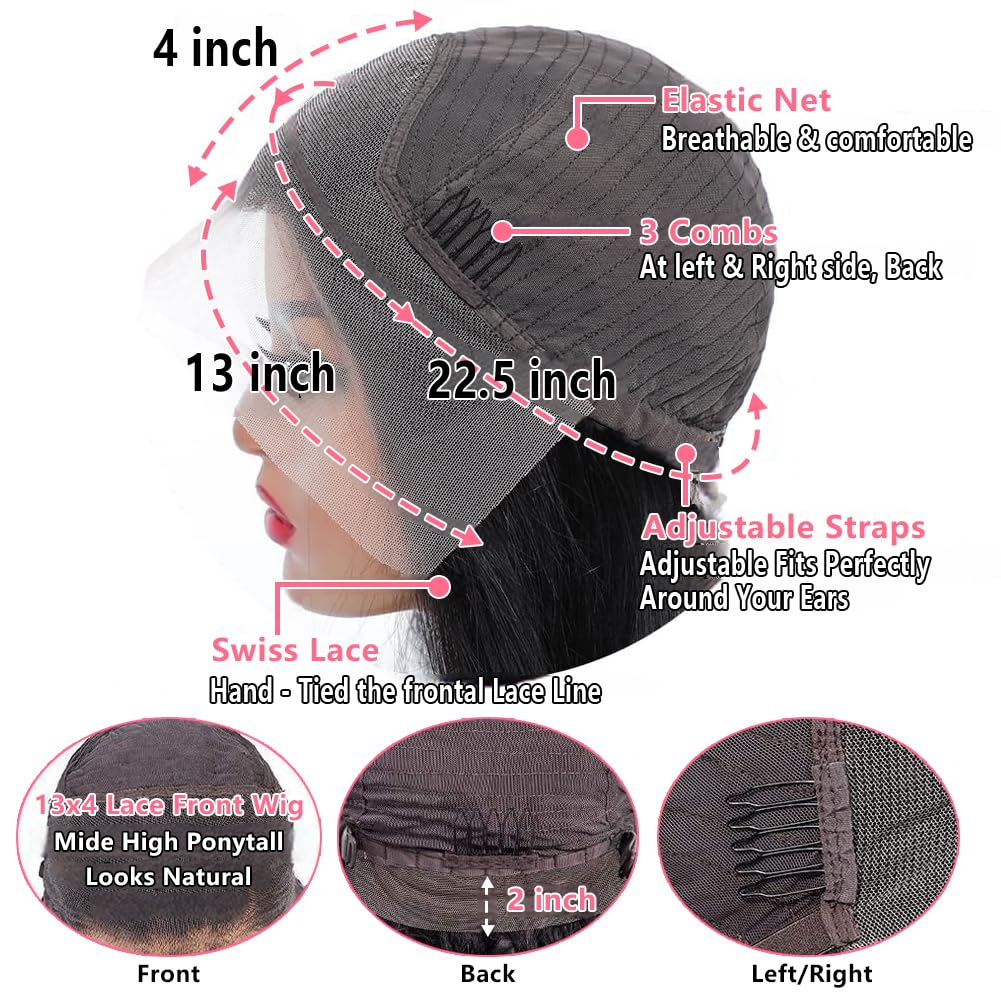 Highlight Balayage Lace Front Wig Human Hair