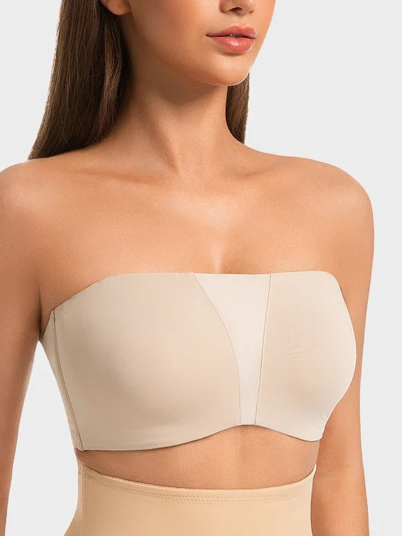 Stropless Anti-Slip Full Overage Headband Bra