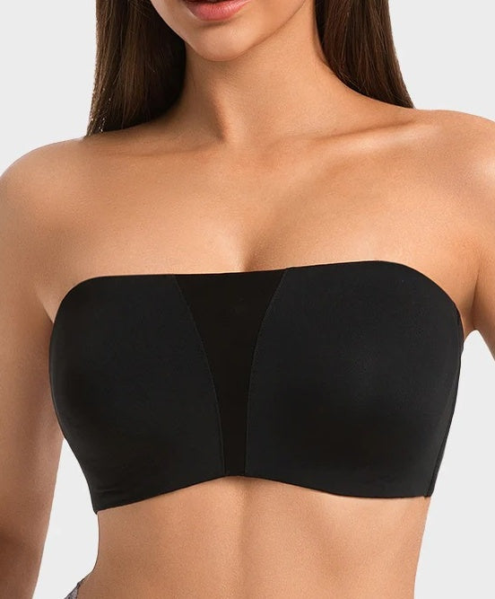 Stropless Anti-Slip Full Overage Headband Bra