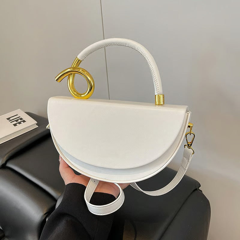 Women‘s Fashionable Solid Color Handbag