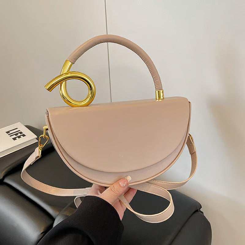 Women‘s Fashionable Solid Color Handbag