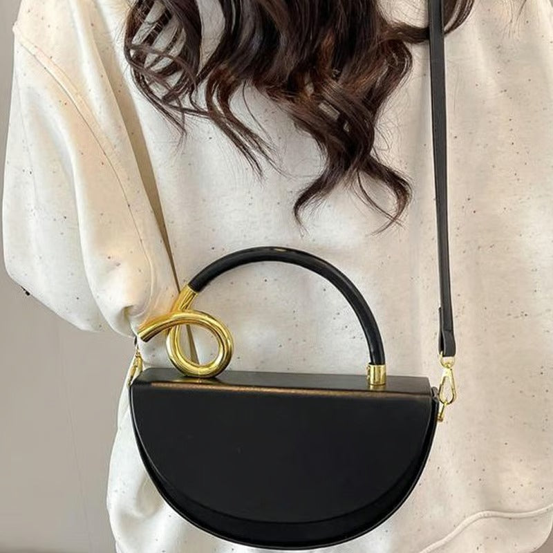 Women‘s Fashionable Solid Color Handbag