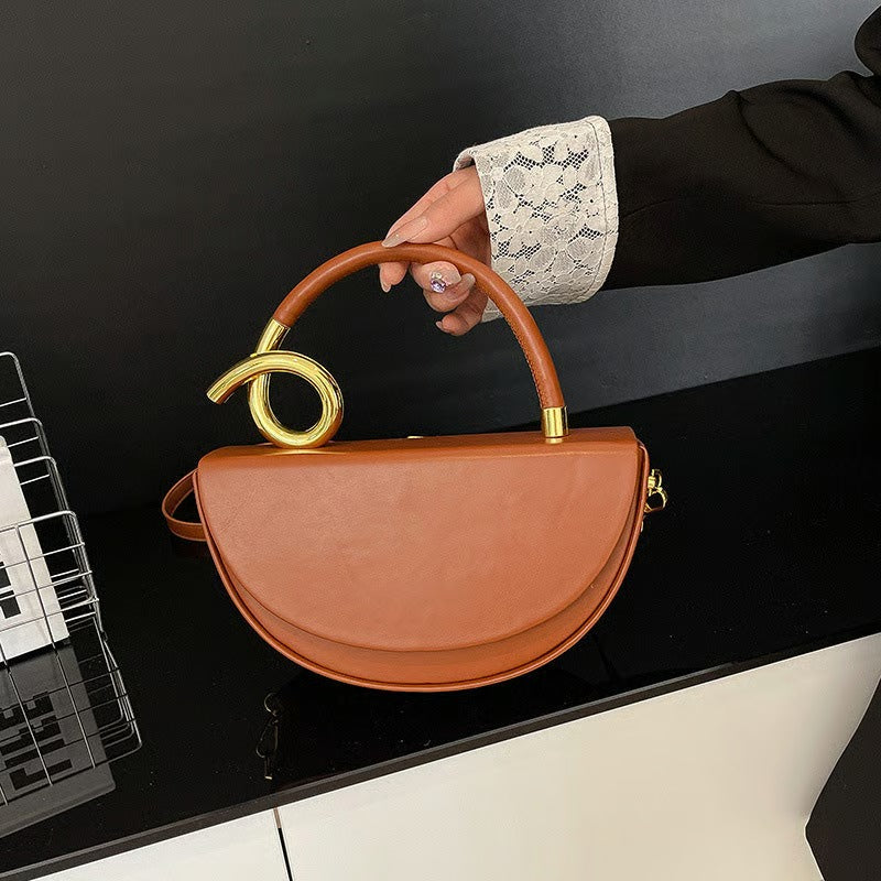 Women‘s Fashionable Solid Color Handbag