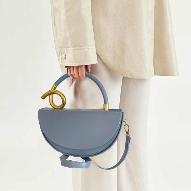 Women‘s Fashionable Solid Color Handbag