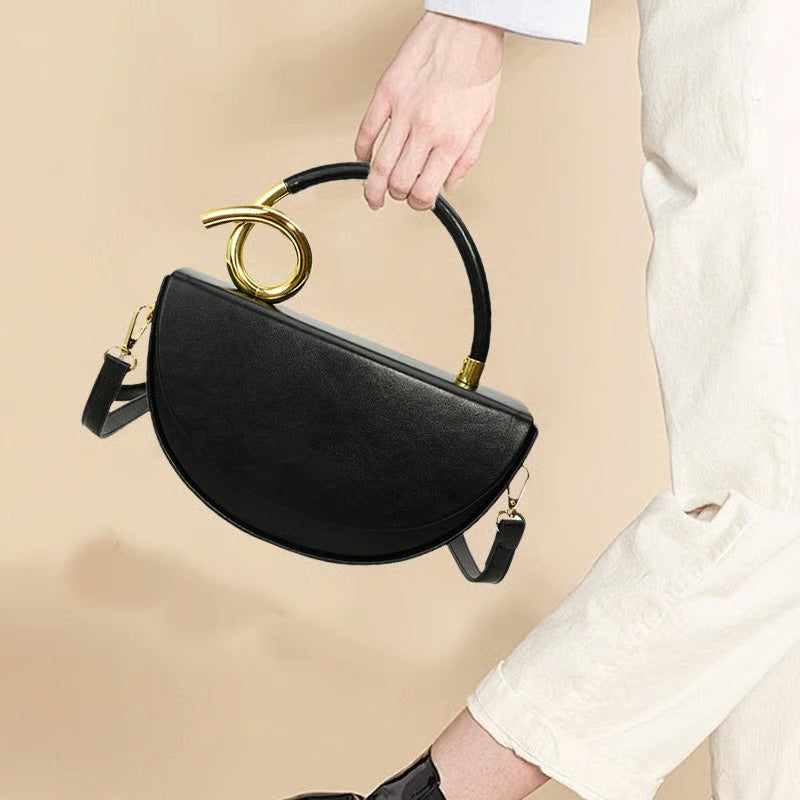Women‘s Fashionable Solid Color Handbag