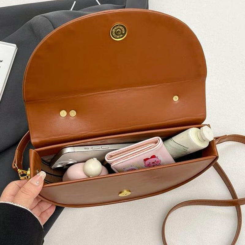 Women‘s Fashionable Solid Color Handbag