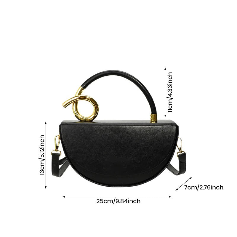 Women‘s Fashionable Solid Color Handbag