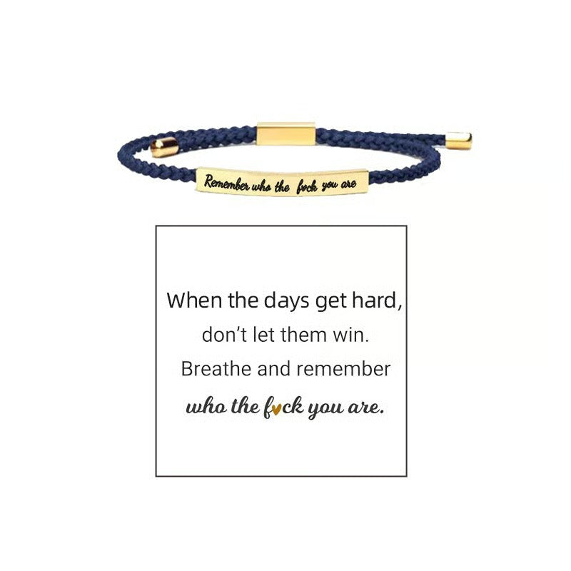 Braided Adjustable Inspire Bracelet
