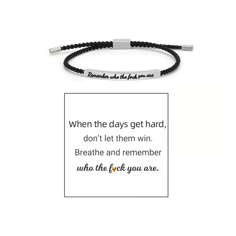 Braided Adjustable Inspire Bracelet