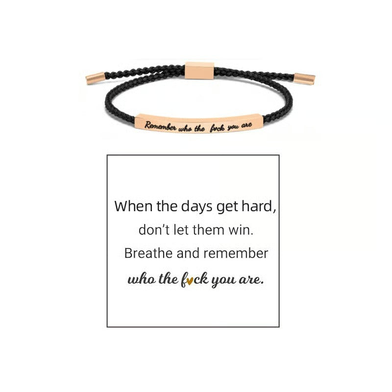 Braided Adjustable Inspire Bracelet