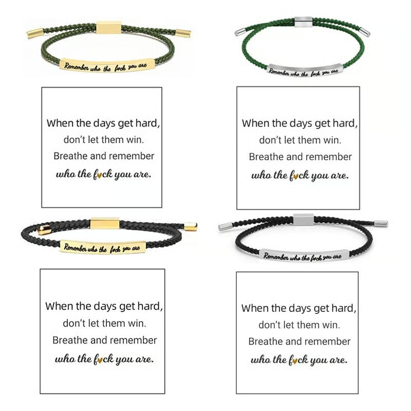 Braided Adjustable Inspire Bracelet