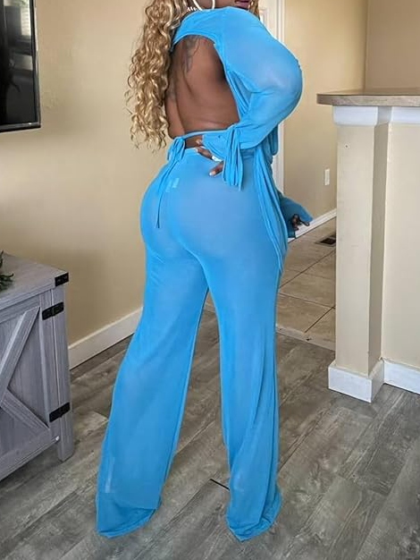 Women's 3 Piece Bikini Set Long Sleeve Top Long Pants Bikini