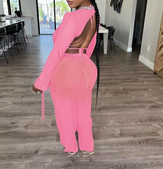 Women's 3 Piece Bikini Set Long Sleeve Top Long Pants Bikini