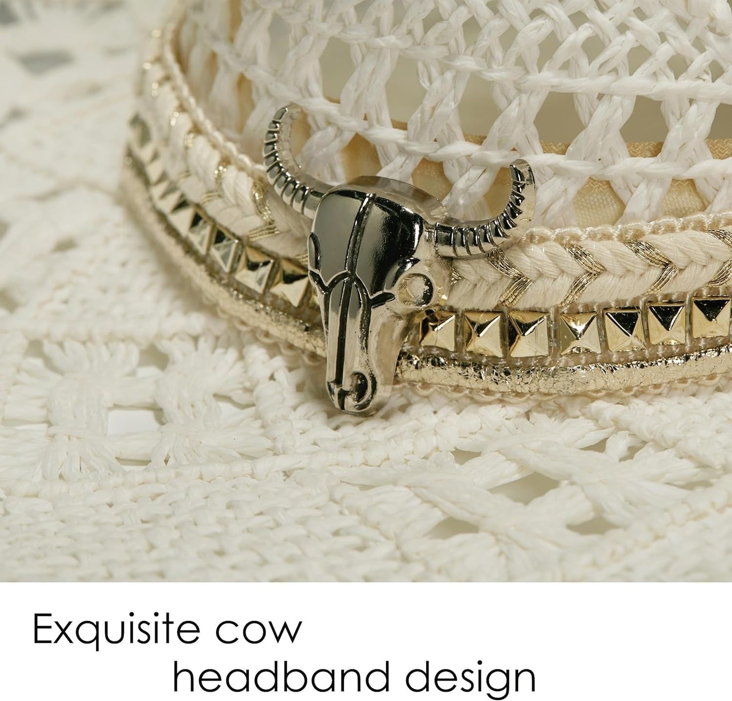 Raffia Straw Western Cowboy Cowgirl Hat