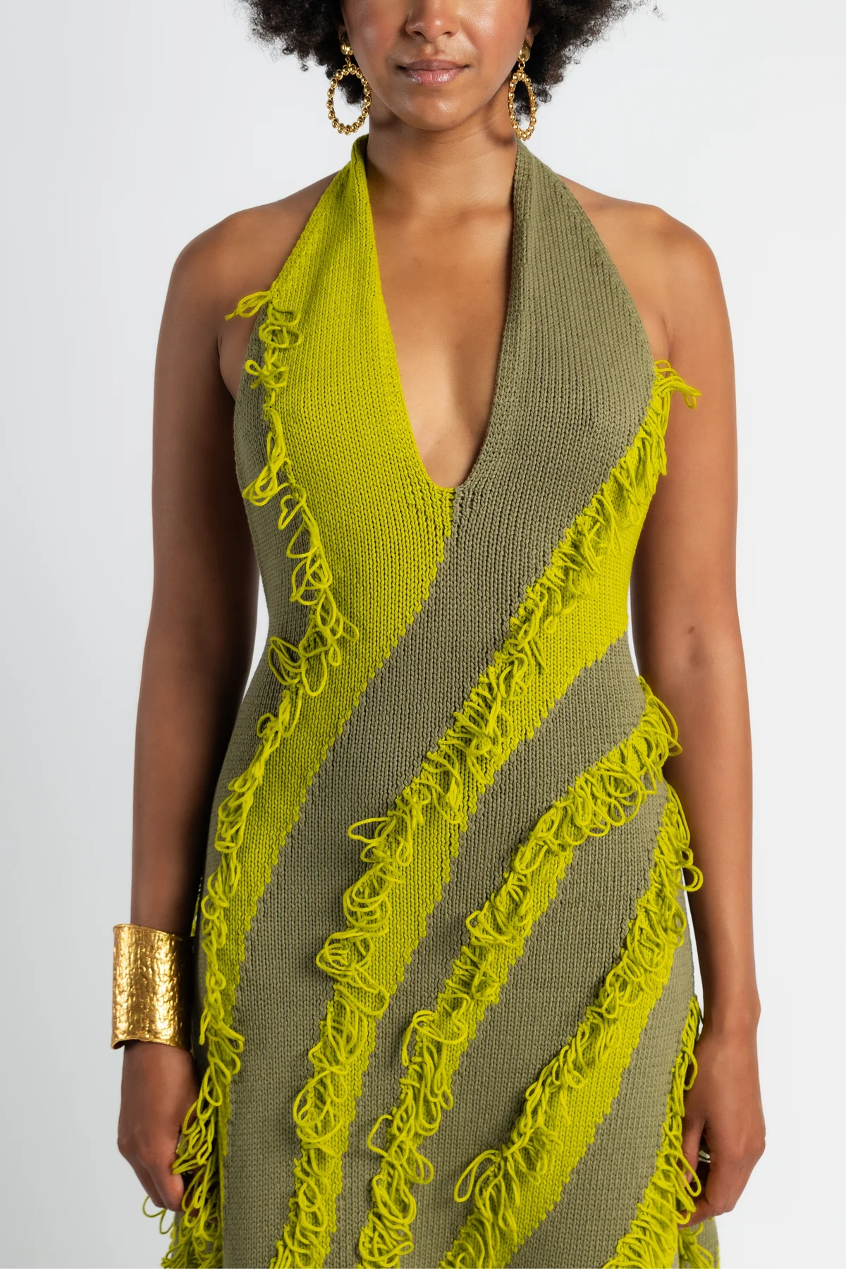 Fluvial Intarsia Roaring Gown