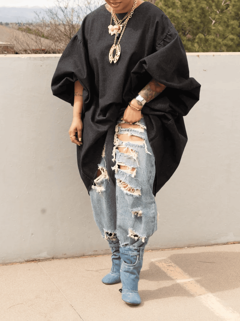 Balloon Sleeves Top