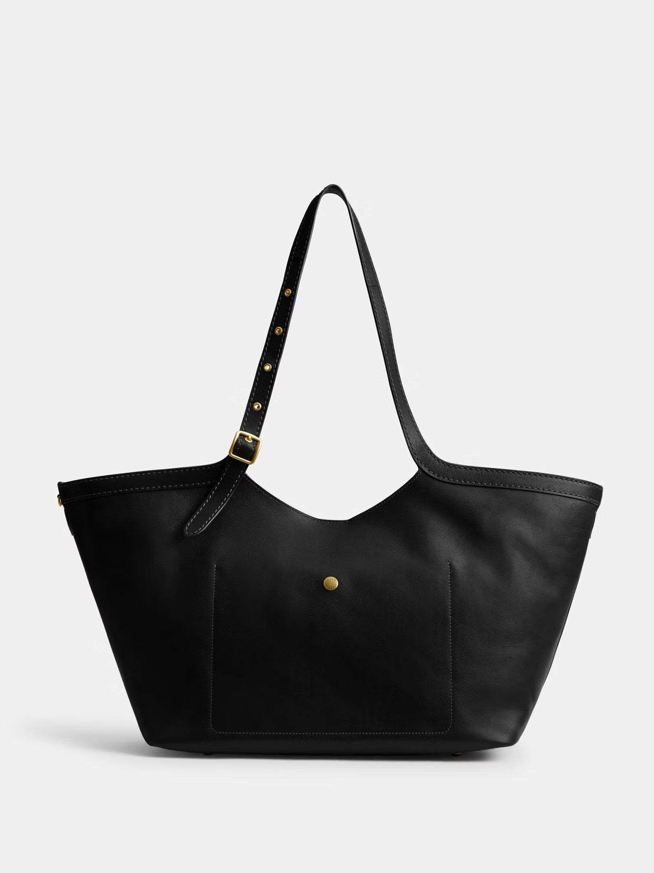 Grain Leather Tote Bag