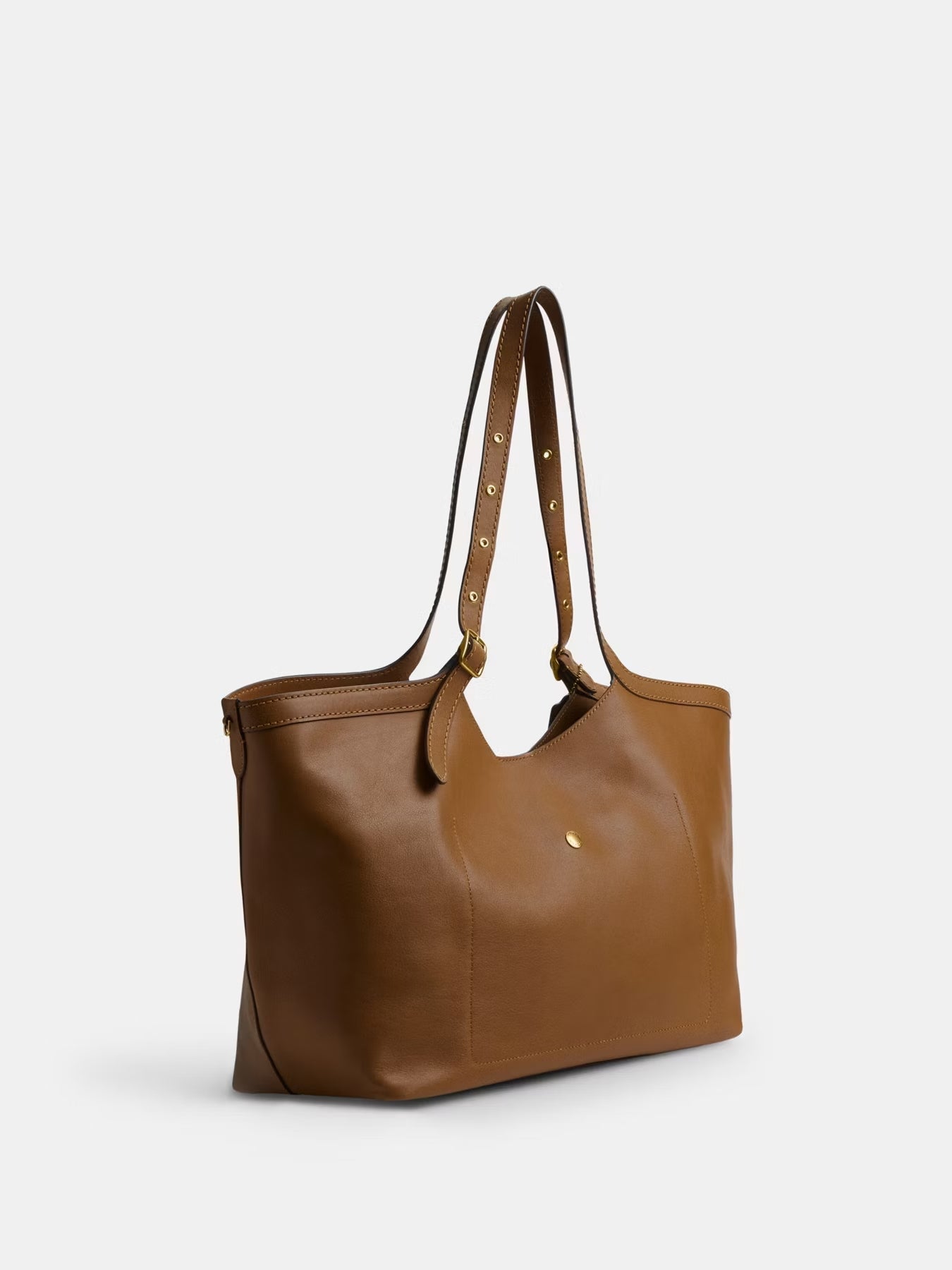 Grain Leather Tote Bag