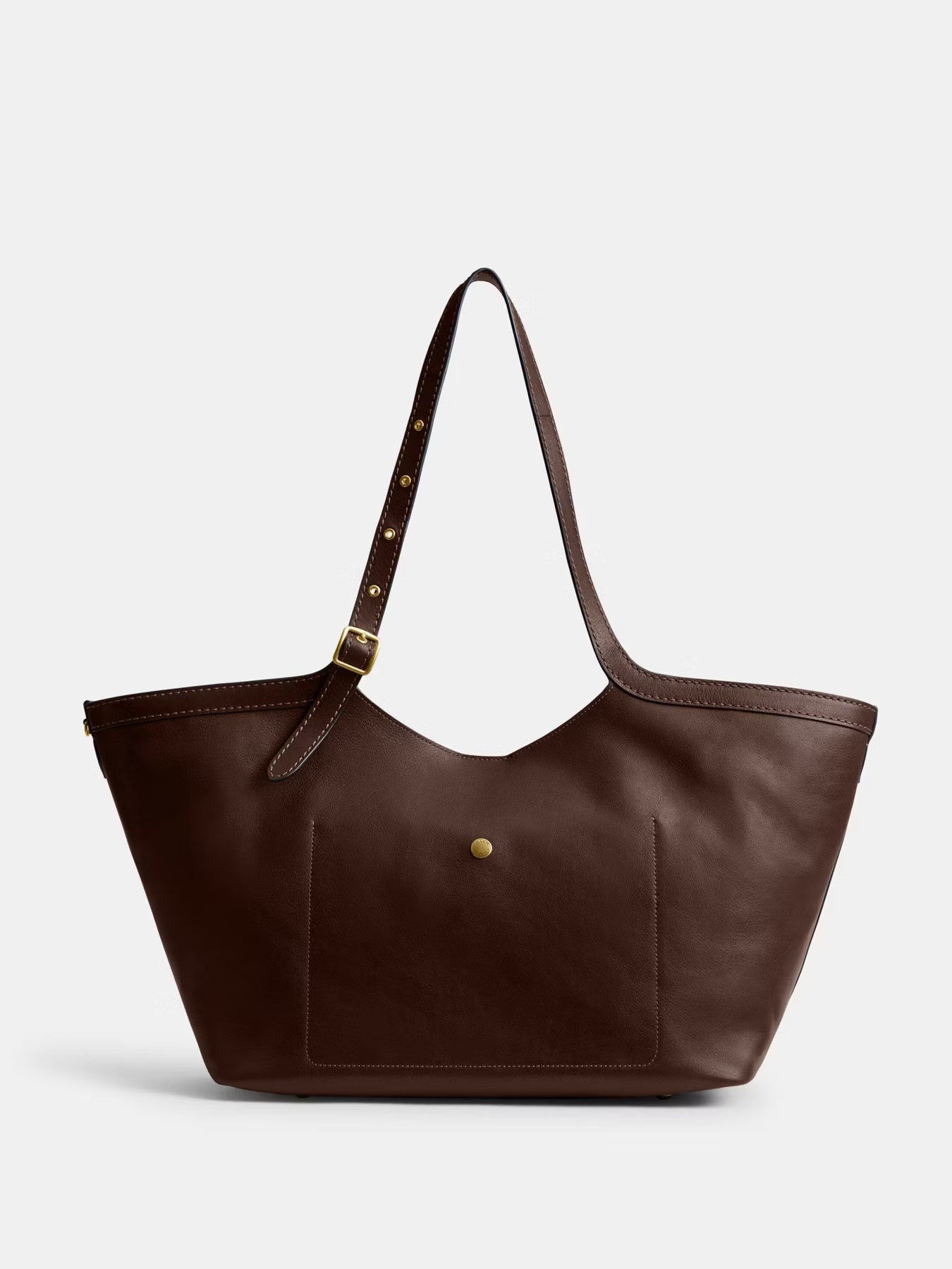 Grain Leather Tote Bag