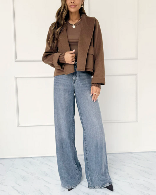 Open-front Design Icon Coat