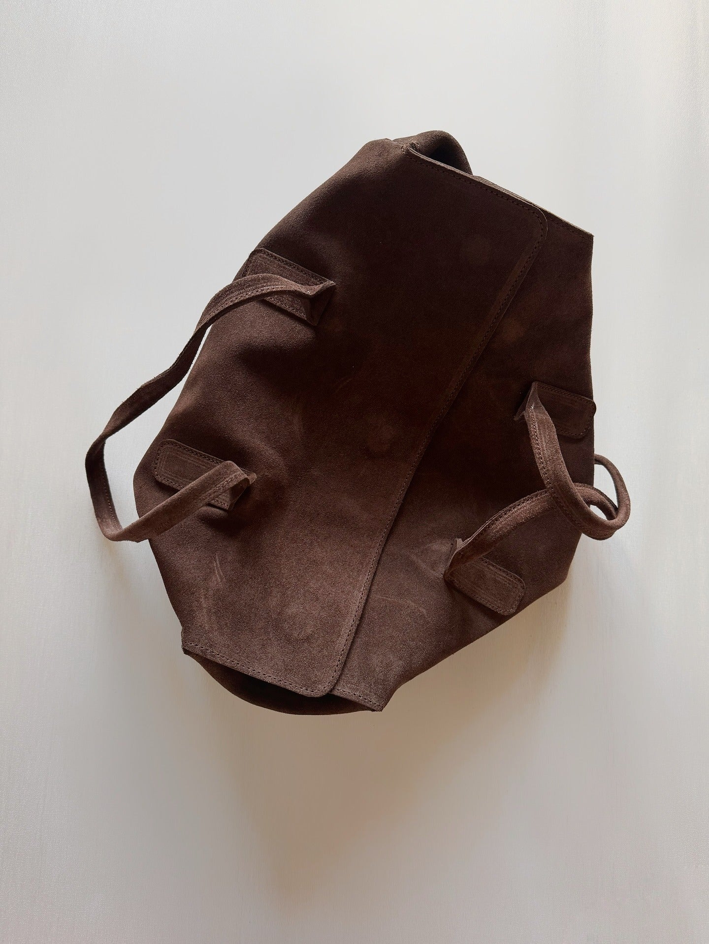 Chocolate Suede Tote