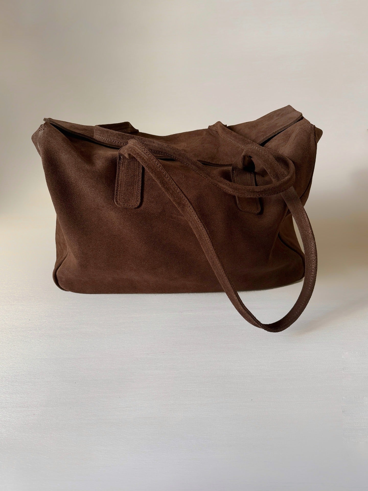 Chocolate Suede Tote