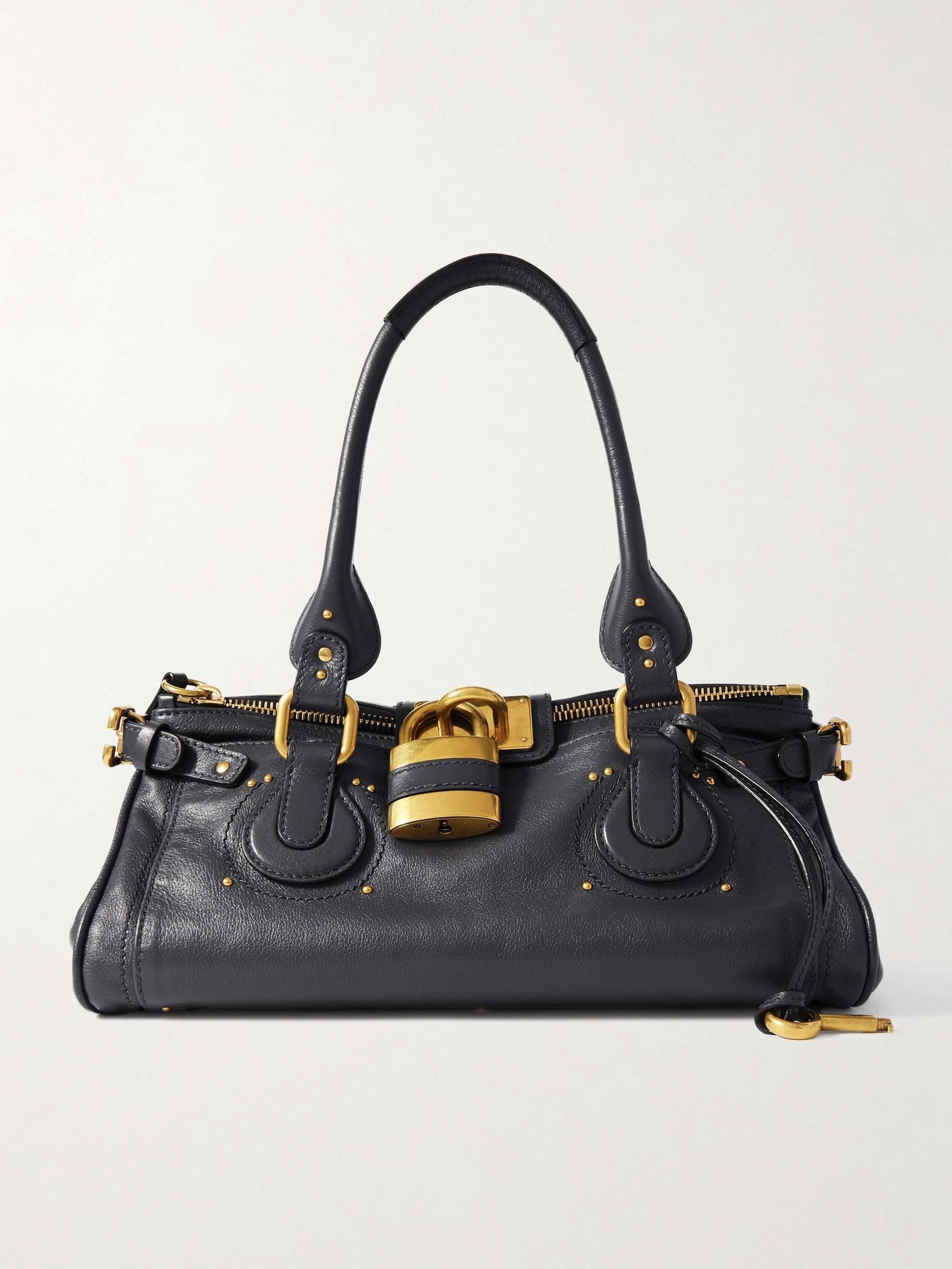 Embellished Leather Tote