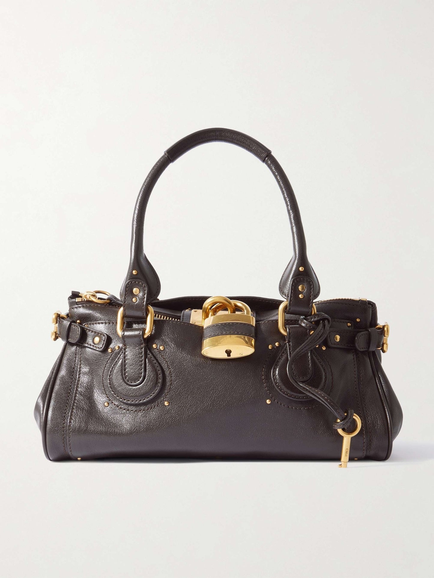 Embellished Leather Tote