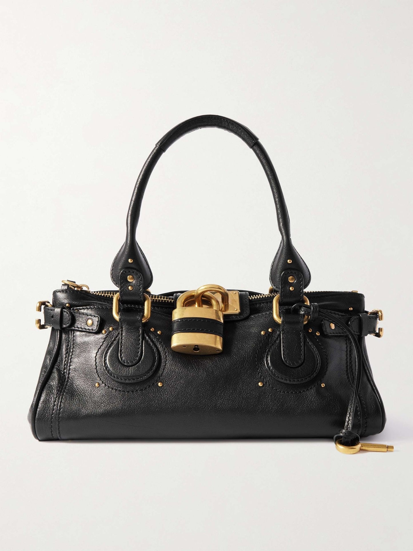 Embellished Leather Tote