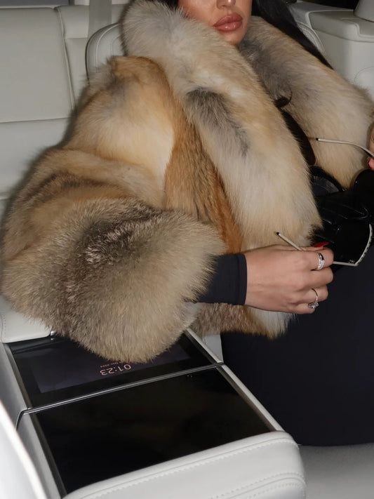 Straight Rows Collar Coat