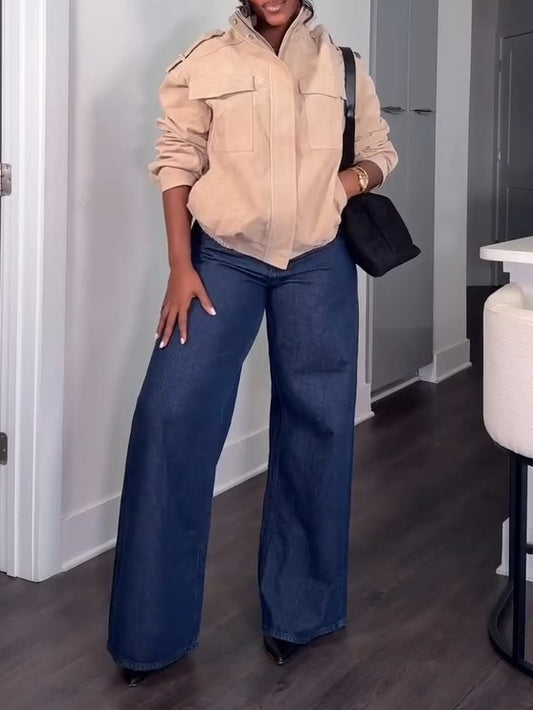 Women’s Suede Leather Jacket