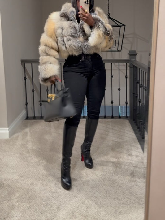 Fashion Fur Cropped Jacket