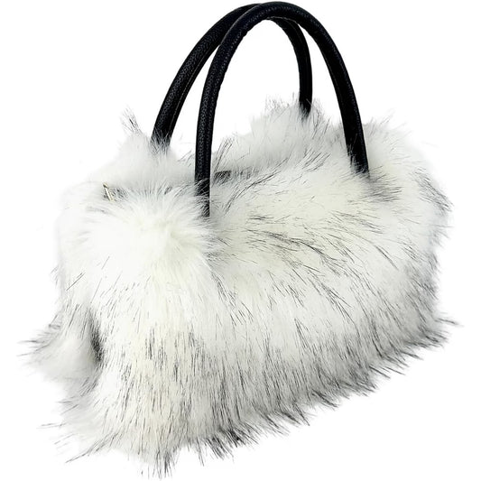 Faux Fur Tote Bag Fluffy Satchel Handbags