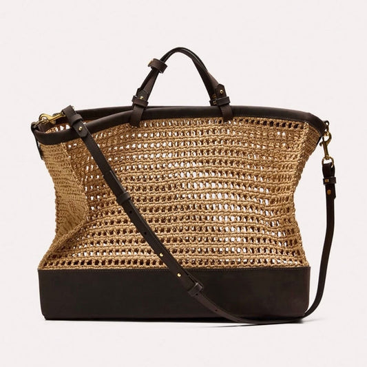 Large Capacity Straw Tote Bag