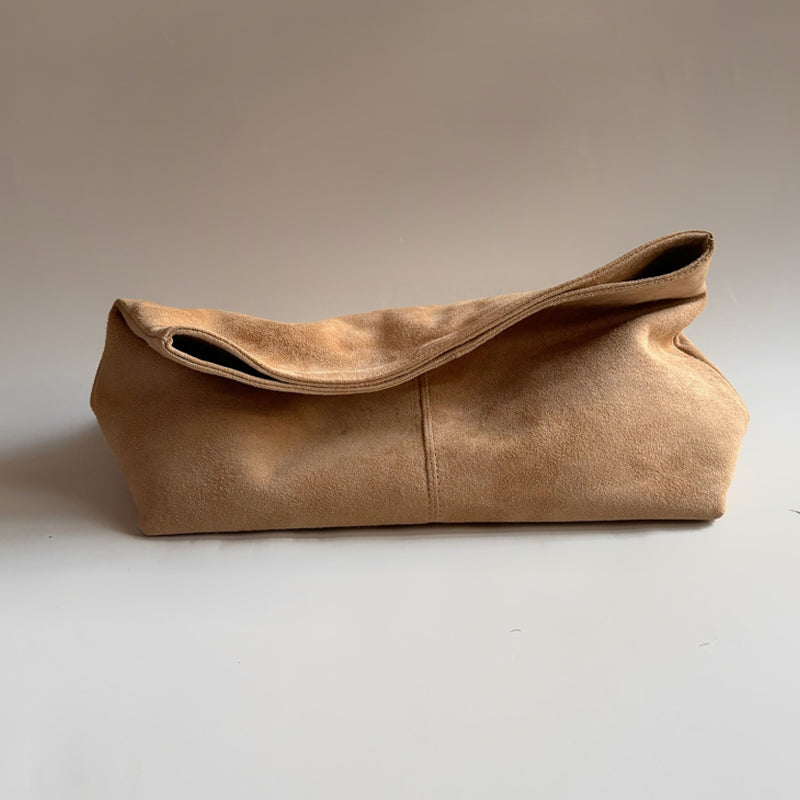 Soft Leather Large Capacity Clutch