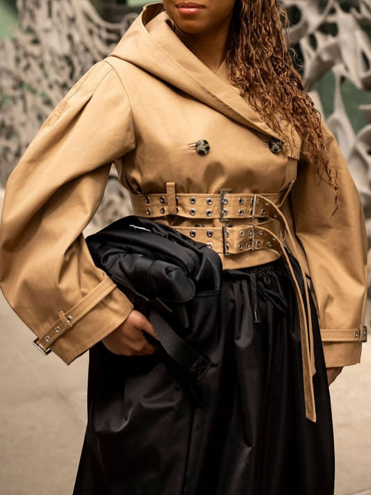 Chill Double Belted Hooded Jacket