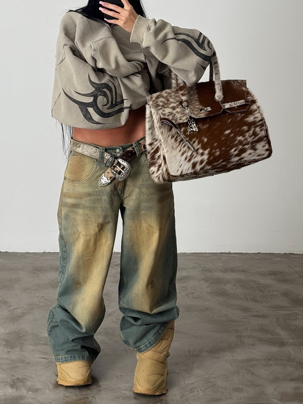 The Cowhide Leather Bag