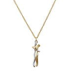 Jewelry Hug Pendant Necklace 18K Gold Couple Necklace