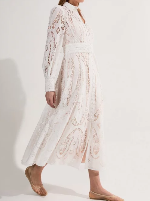 Hollow White Dress