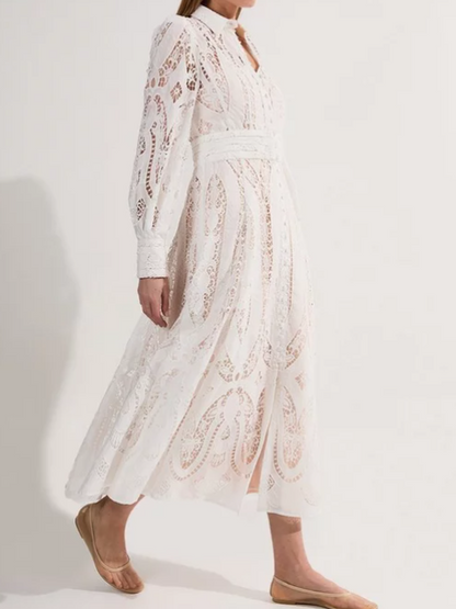 Hollow White Dress