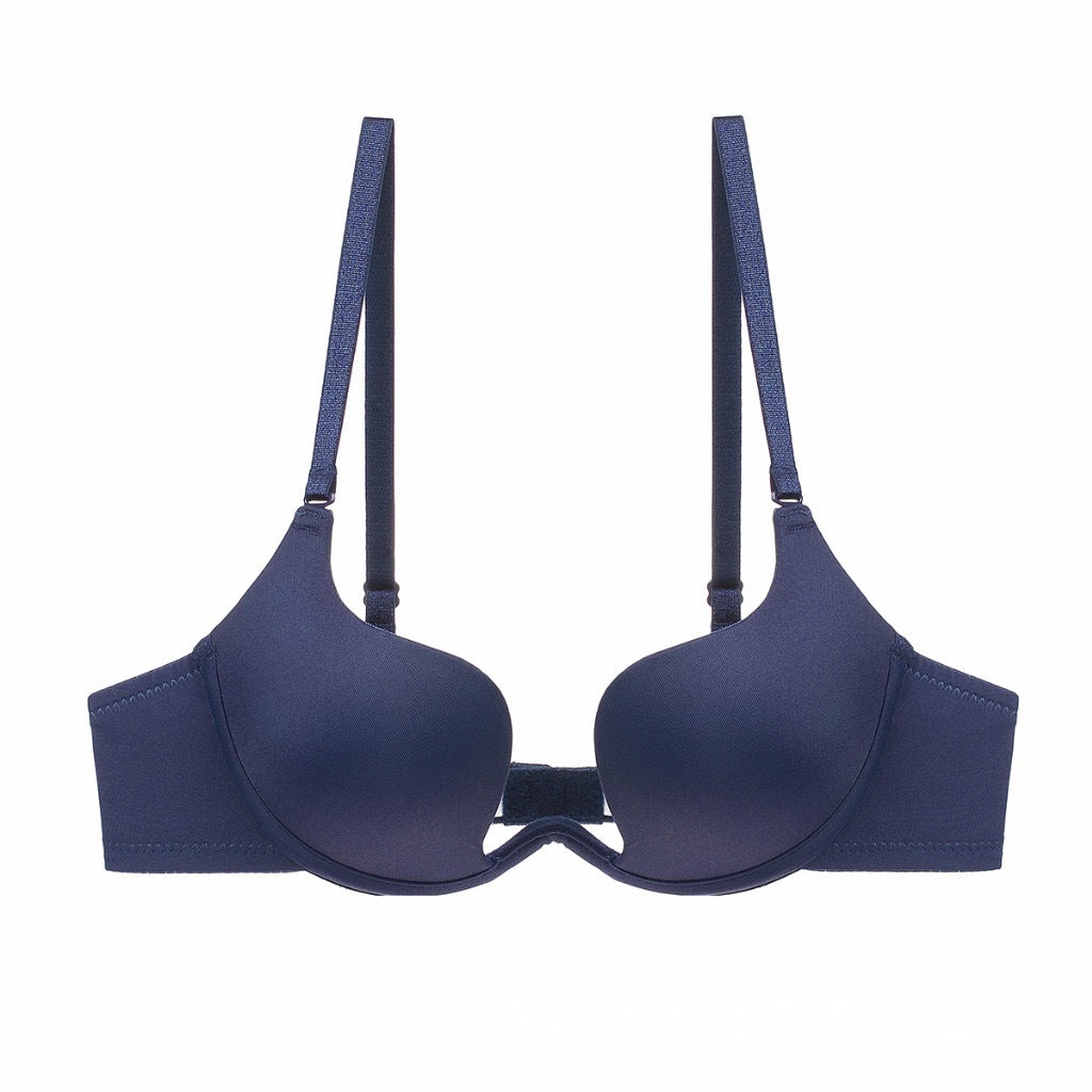 Women's Deep U Multi-Way Push Up Convertible Low Cut Plunge Bra