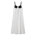 Fashion Back Bow Patchwork Sling Dress