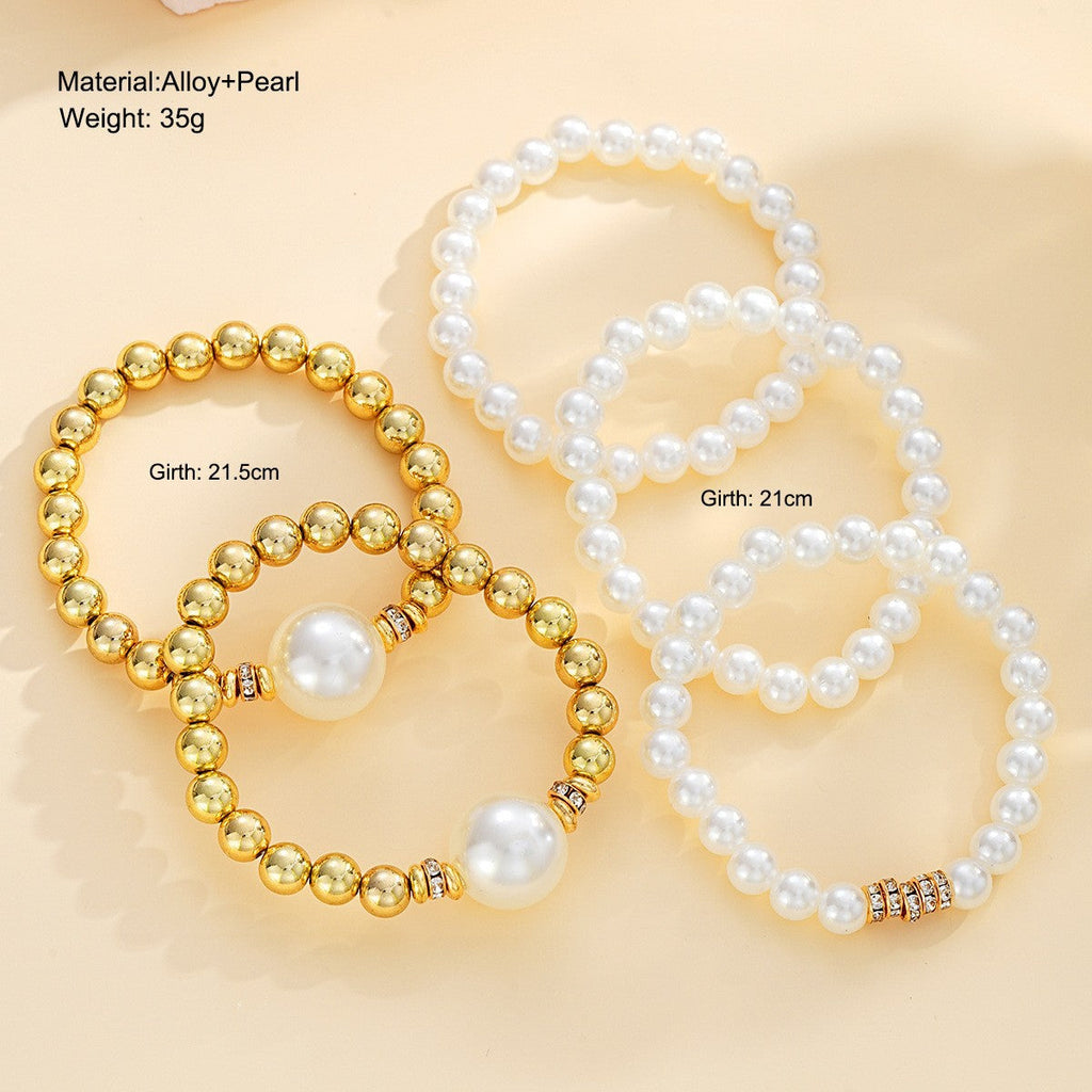 Chill Pearl Overlapping Bracelets