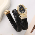 Diamond Stretch Wrap Snake Watch